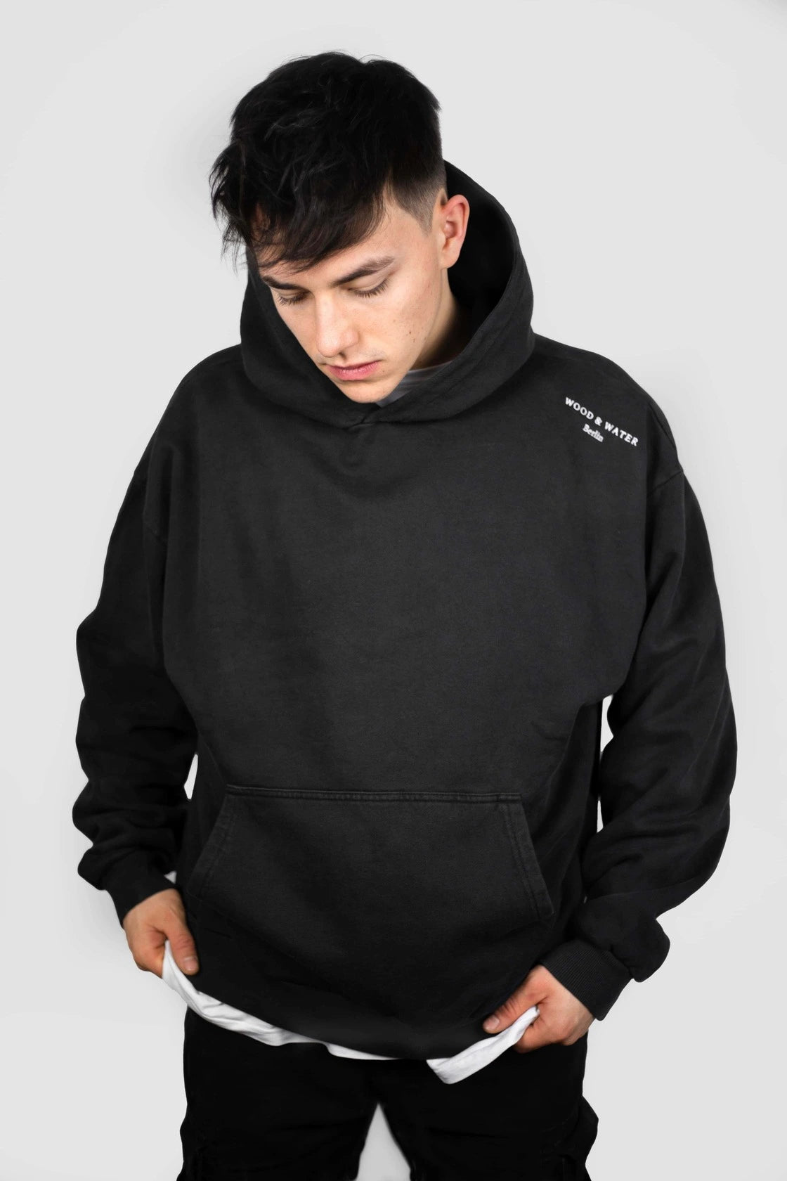 Oversize Hoodie - Vintage Schwarz (NEU)